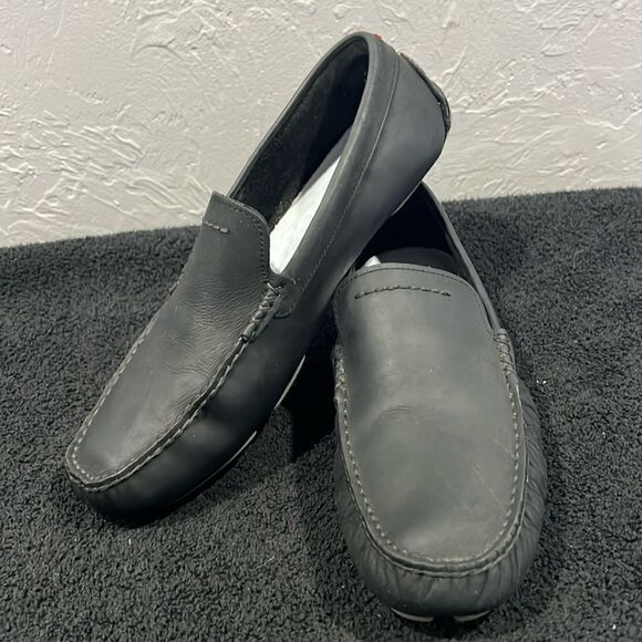UGG Australia UGG HENRICK BlackDRIVING Loafer SHOES Men Sz 10/10.5 - EUC